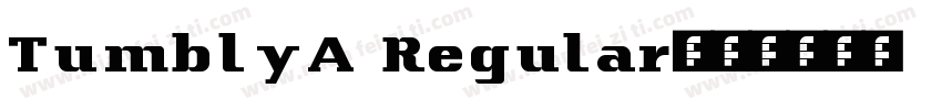 TumblyA Regular字体转换